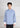 Men's Linen Tang Jacket (Misty Blue/ White)