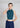 Halter Satin Tie Back Qipao Top (Teal)