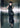 Halter Sequinned Mesh Qipao (Black / Green)