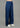 Wide Leg Pleated Denim Pants (Dark Blue)