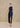 Sleeveless Canna Brocade Qipao (Dark Blue)