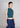 Halter Satin Tie Back Qipao Top (Teal)