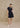 Qi-pow! Short Sleeves Polo Qipao Dress (Dark Blue)