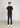 Men's Short Sleeves Tang Polo Shirt (Black)
