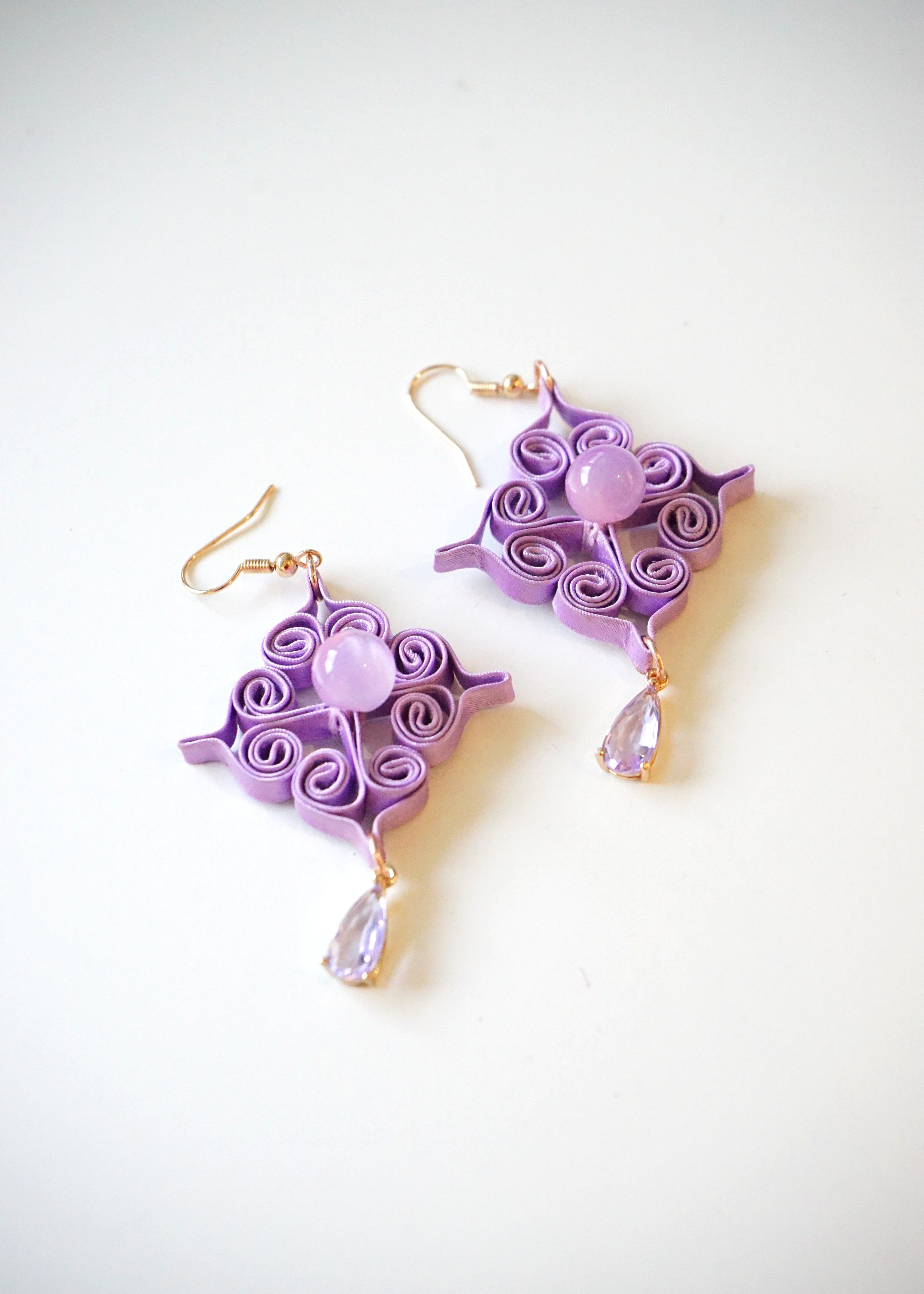 Ruyi Pankou Earrings (Purple)