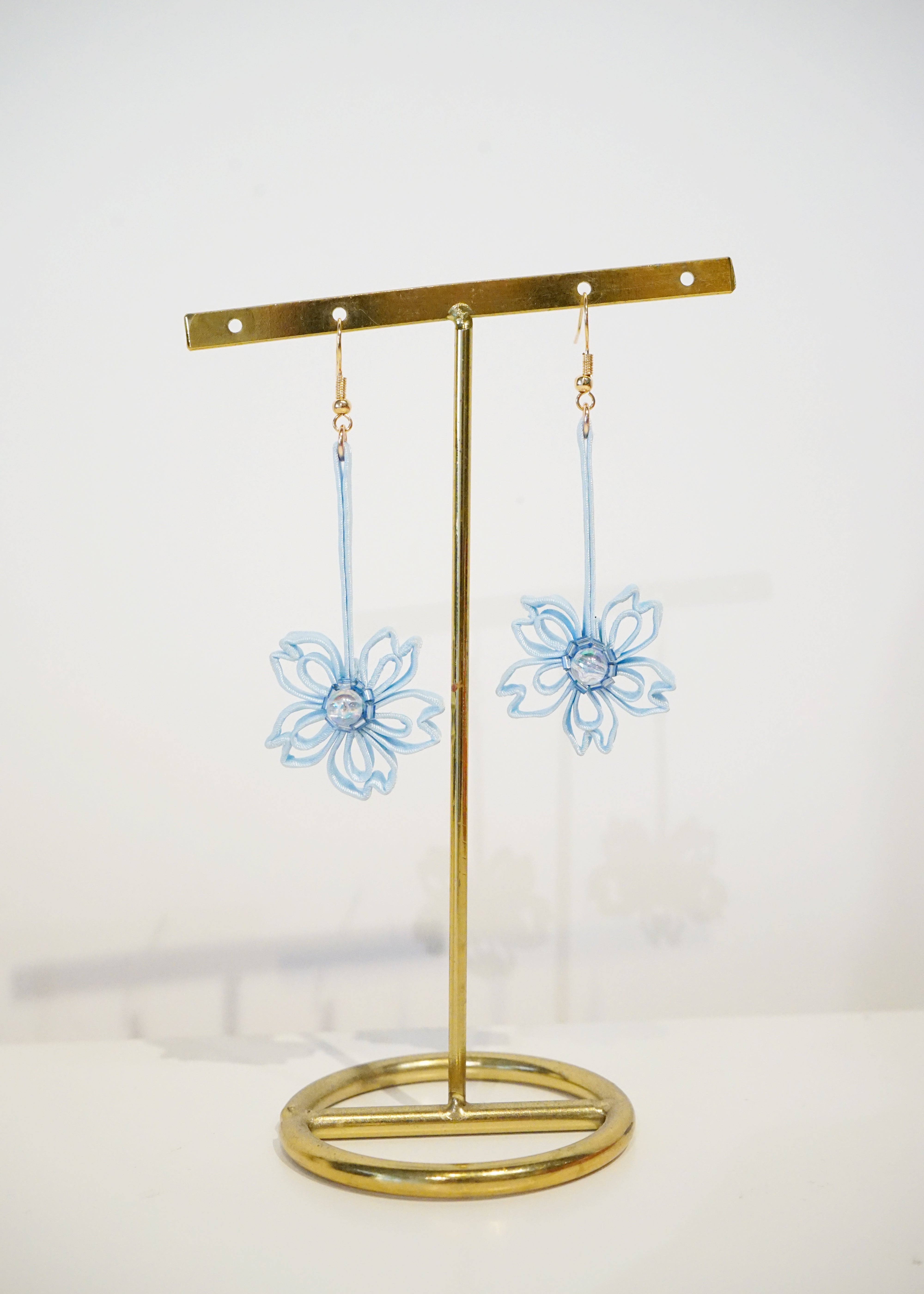 Sakura Pankou Earrings (Light Blue)