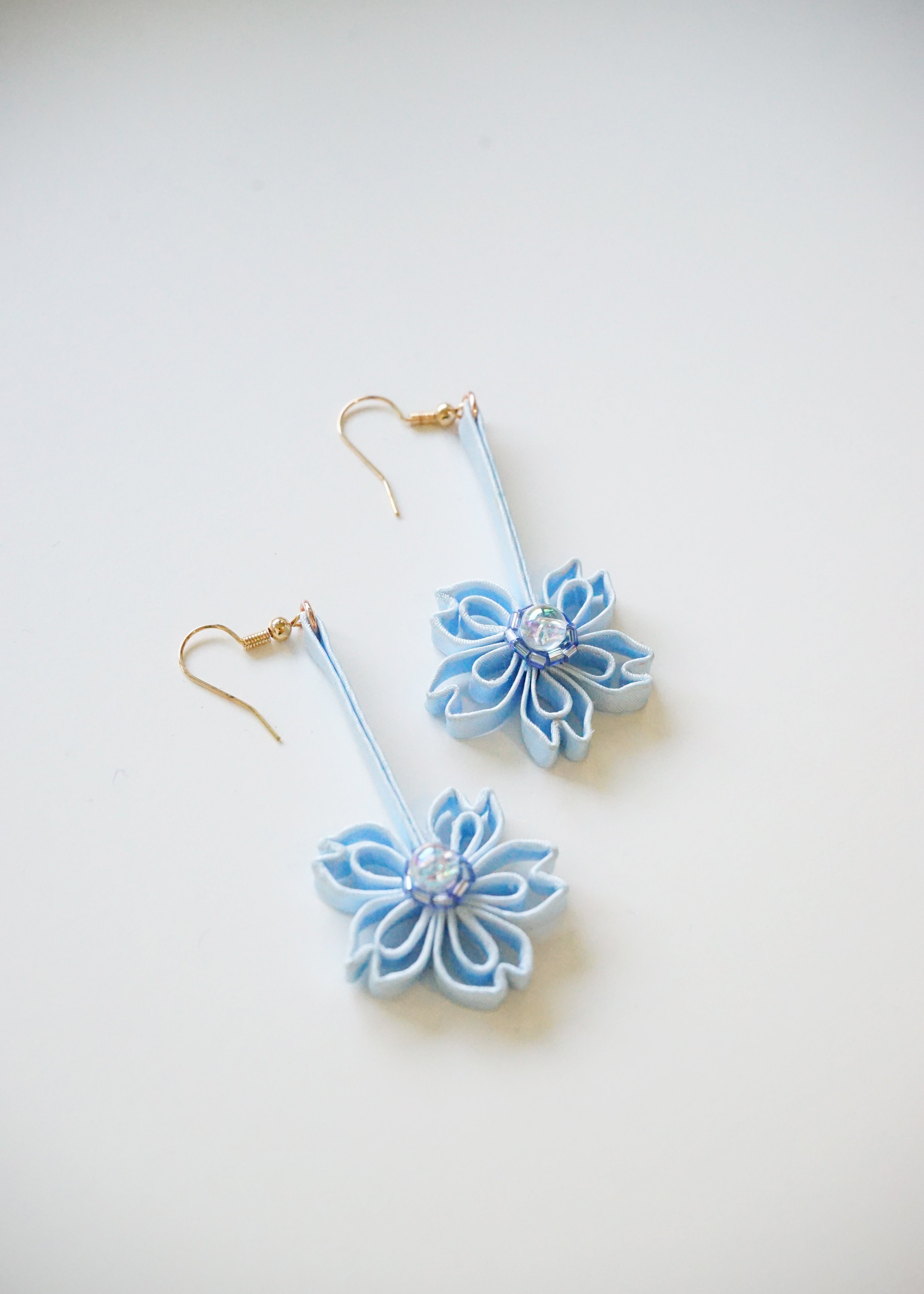 Sakura Pankou Earrings (Light Blue)
