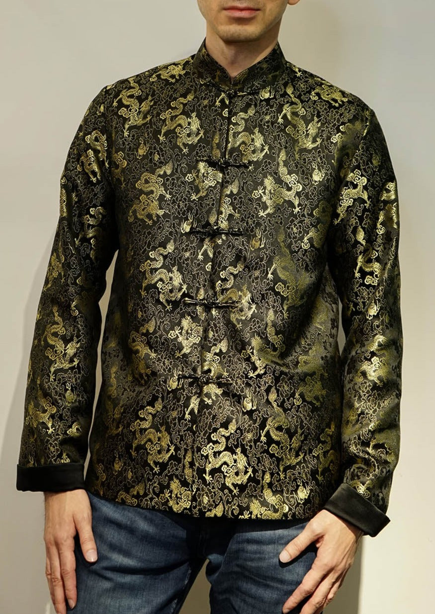 Men's Reversible Tang Jacket (Black/ Gold)