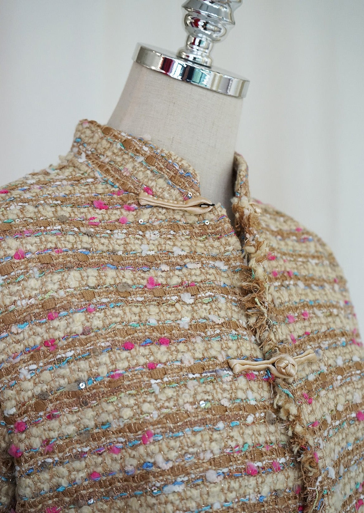 Tweed Tang Jacket (Beige/ Multi)