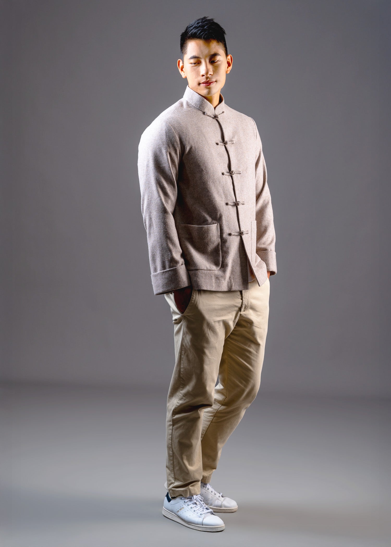 Men's Tweed Tang Jacket (Beige)