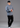 Men's Linen Tang Jacket (Misty Blue/ White)