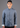 Men's Linen Tang Jacket (Misty Blue/ White)
