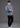 Men's Linen Tang Jacket (Misty Blue/ White)