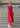 連肩袖羅紋針織旗袍（紅色）
