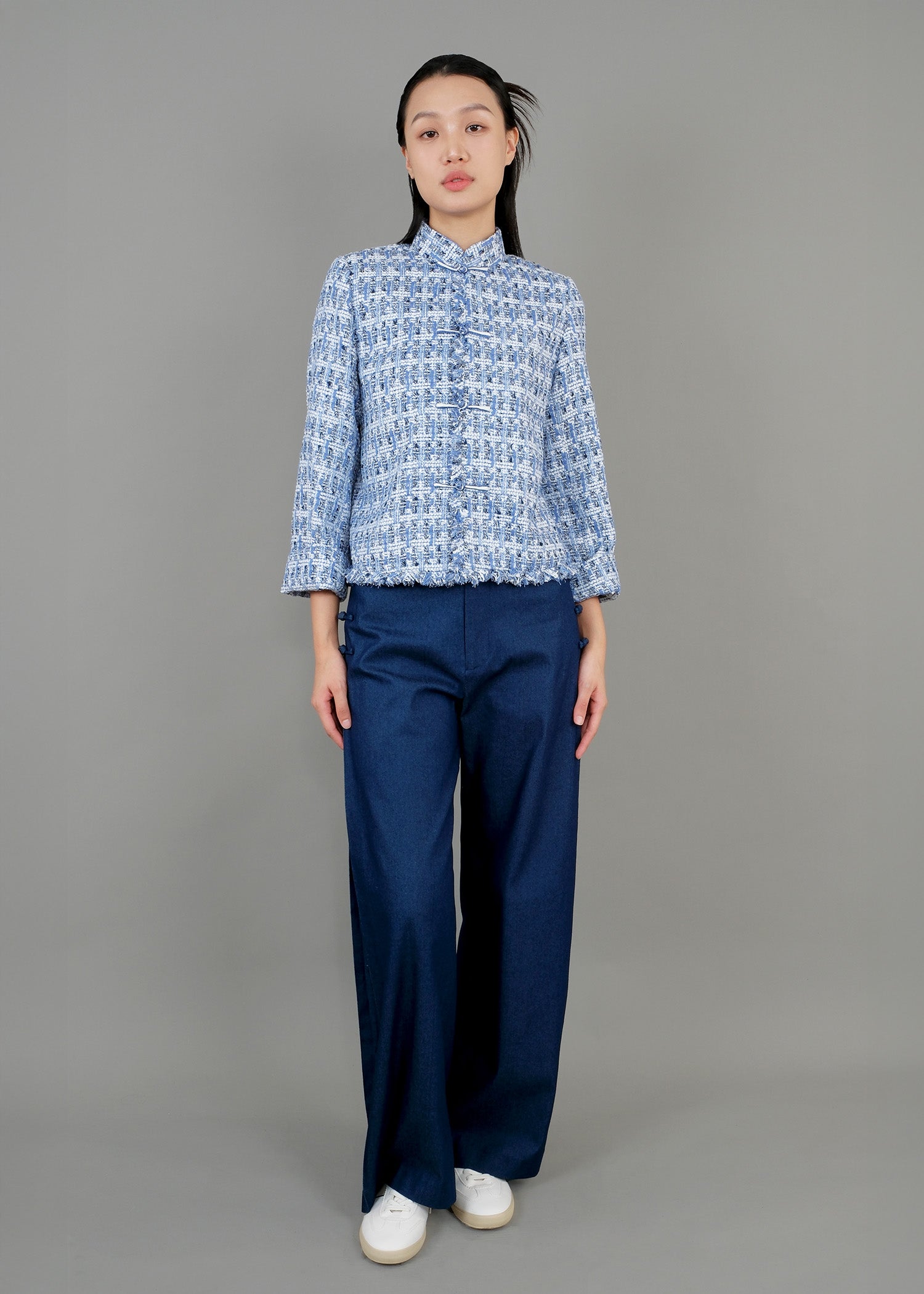 Tweed Tang Jacket (Cornflower Blue)