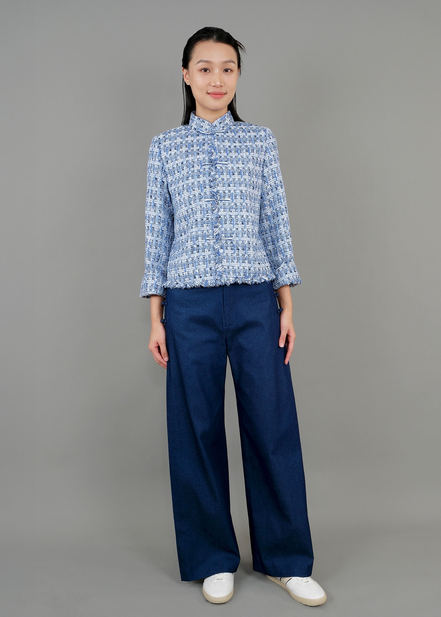 Tweed Tang Jacket (Cornflower Blue)