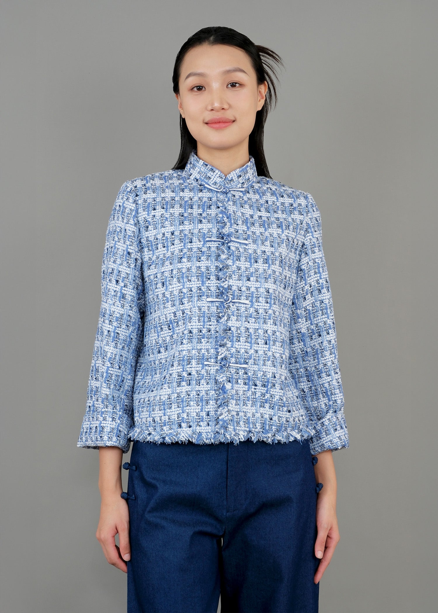 Tweed Tang Jacket (Cornflower Blue)